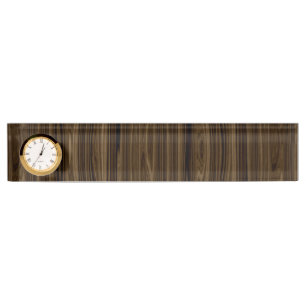 Elegantes Holz 2 Namensplakette