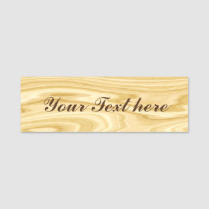Elegantes Holz 3 Namensschild