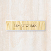 Elegantes Holz 3 Türschild (Vorderseite )