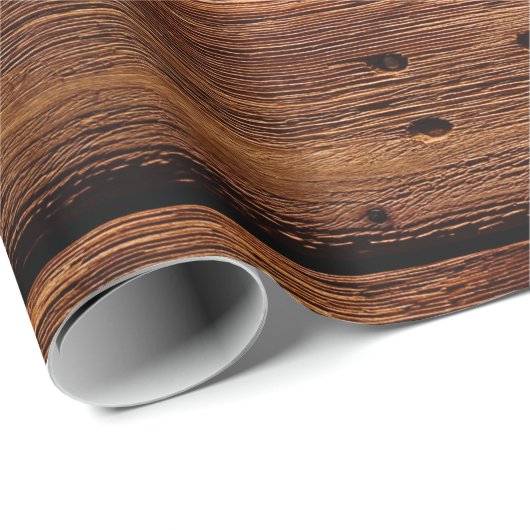 Elegantes hölzernes Packpapier (Rolleneckpunkt)