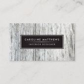 Elegantes Holzkorn modernes persönliches Profil Visitenkarte (Vorderseite)