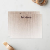 Elegantes Holzlook bedrückte Textvorlage Moderne Mitteilungskarte (Vorderseite/Rückseite Beispiel)