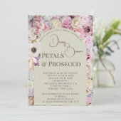 Elegantes Honey Floral Arch Summer Brautparty Einladung (Stehend Vorderseite)
