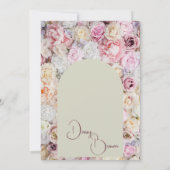 Elegantes Honey Floral Arch Summer Brautparty Einladung (Rückseite)