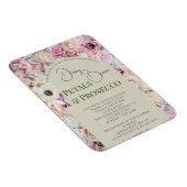 Elegantes Honey Floral Arch Summer Brautparty Magnet (Rechte Seite)