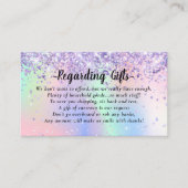 Elegantes Honeymoon Fund Brautparty oder Hochzeit Begleitkarte (Vorderseite)