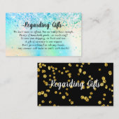 Elegantes Honeymoon Fund Brautparty oder Hochzeits Begleitkarte (Vorne/Hinten)