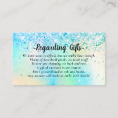 Elegantes Honeymoon Fund Brautparty oder Hochzeits Begleitkarte (Vorderseite)