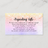 Elegantes Honeymoon Fund Brautparty oder Hochzeits Begleitkarte (Vorderseite)