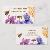 Elegantes Honigprodukt Visitenkarte (Vorne/Hinten)