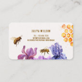 Elegantes Honigprodukt Visitenkarte (Rückseite)