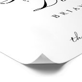 Elegantes horizontales Probe Dinner Willkommenszei Poster (Ecke)