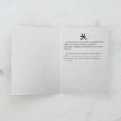 Elegantes Horoskop alles- Gute zum Karte (Innenseite)