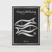 Elegantes Horoskop alles- Gute zum Karte (Gelbe Blume)