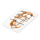 Elegantes Horse Magnet mit Zitat zur Poesie (Linke Seite)