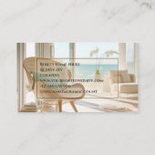 Elegantes Hostel Foto Delicate Stilvoll hell Visitenkarte (Rückseite)