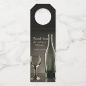 Elegantes Hostess Geschenk Wein Flasche Hanger Flaschenanhänger (Vorderseite)