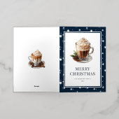 Elegantes Hot Chocolate Foto Frohe Weihnachten (Äußere Ablage)