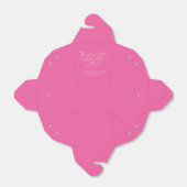 Elegantes Hot Pink Trendy Script Custom Vielen Dan Geschenkschachtel (Ungefaltet)