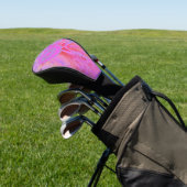 Elegantes Hot Pink und Magenta Decorative Dahlia G Golf Headcover (In SItu)