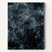 Elegantes Hot Pink und Marmor Sketch Book Notizblock (Rückseite)