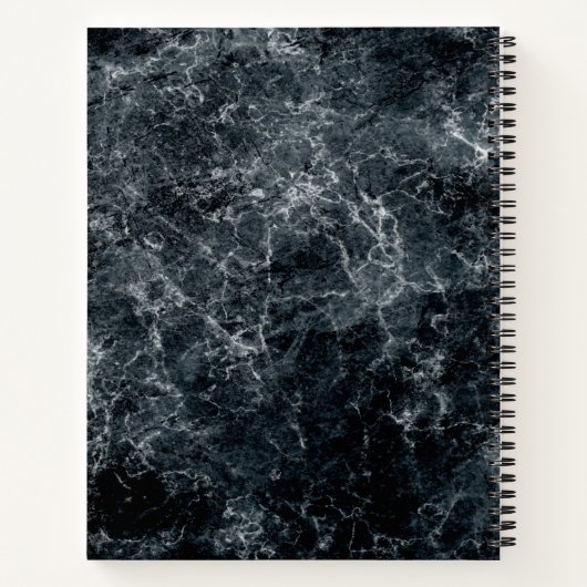 Elegantes Hot Pink und Marmor Sketch Book Notizblock (Rückseite)