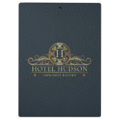 Elegantes Hotel Business Klemmbrett (Rückseite)