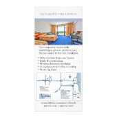 Elegantes Hotel Werbekarte (Hinten)