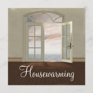 Elegantes Housewarming-Party-neutrale Einladung