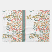 Elegantes Hübsches Blumenangebot Stilvoll Geschirrtuch (Horizontal)