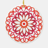 Elegantes, Hübsches Niedliches  Mandala Keramik Ornament (Hinten)