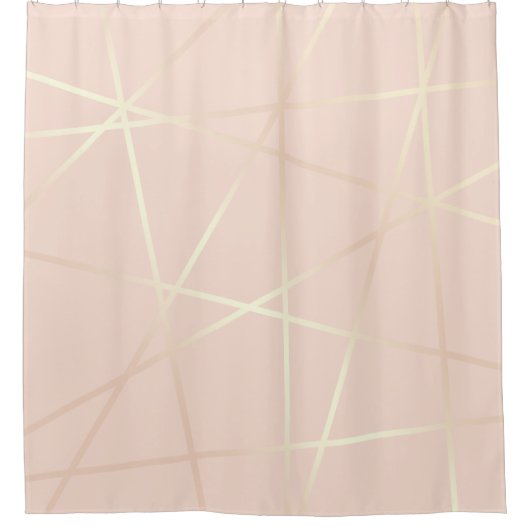 Elegantes hübsches Rosengold u. erröten rosa Duschvorhang (Vorderseite)