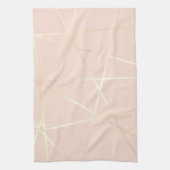 Elegantes hübsches Rosengold u. erröten rosa Geschirrtuch (Vertikal)