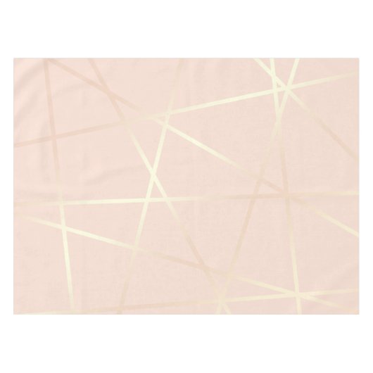 Elegantes hübsches Rosengold u. erröten rosa Tischdecke (Vorderseite (Horizontal))