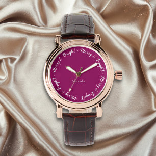 Elegantes, hübsches, stilvolles, chic, frohe Weihn Armbanduhr