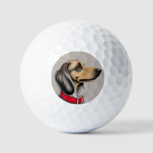Elegantes Hundeportrait 🐾Inspirierendes Canine-Ku Golfball