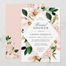 Elegantes Hydrangea Blush Rosa Brautparty
