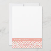 Elegantes Ikat-Muster - Einladung zur Hochzeit (Rückseite)