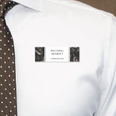 Elegantes Imitat Black Marble Consultant Namensschild