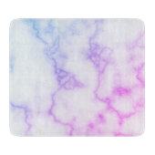 Elegantes Imitat Blauer und Lila Marmor Schneidebrett (Vorderseite)