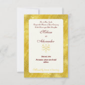 Elegantes Imitat Einladung (Vorderseite)