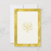 Elegantes Imitat Einladung (Rückseite)