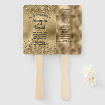 Elegantes Imitat Gold Glitzer and Foil Wedding Pro