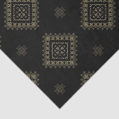 Elegantes Imitat Gold und Schwarz Dekoratives Must Seidenpapier (Ausschnitt)