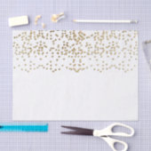 Elegantes Imitat-Goldconfetti-Muster Seidenpapier (Handwerk)