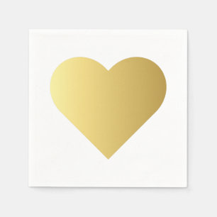 Elegantes Imitat-Goldherz Serviette