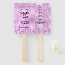Elegantes Imitat Lilac Glitzer & Foil Hochzeitspro