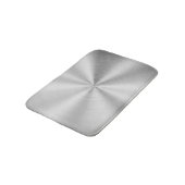 Elegantes Imitat-metallisches glänzendes Silber Badematte (Schrägansicht)
