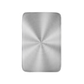 Elegantes Imitat-metallisches glänzendes Silber Badematte (Vorderseite Vertikal)