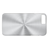 Elegantes Imitat-metallisches glänzendes Silber Case-Mate iPhone Hülle (Rückseite (Horizontal))